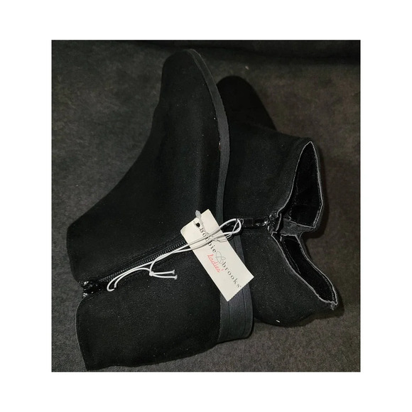 Bobbie Brooks Women's Black Side Zipper Ankle Bootie Boots Size 10 (DD) - Picture 5 of 5